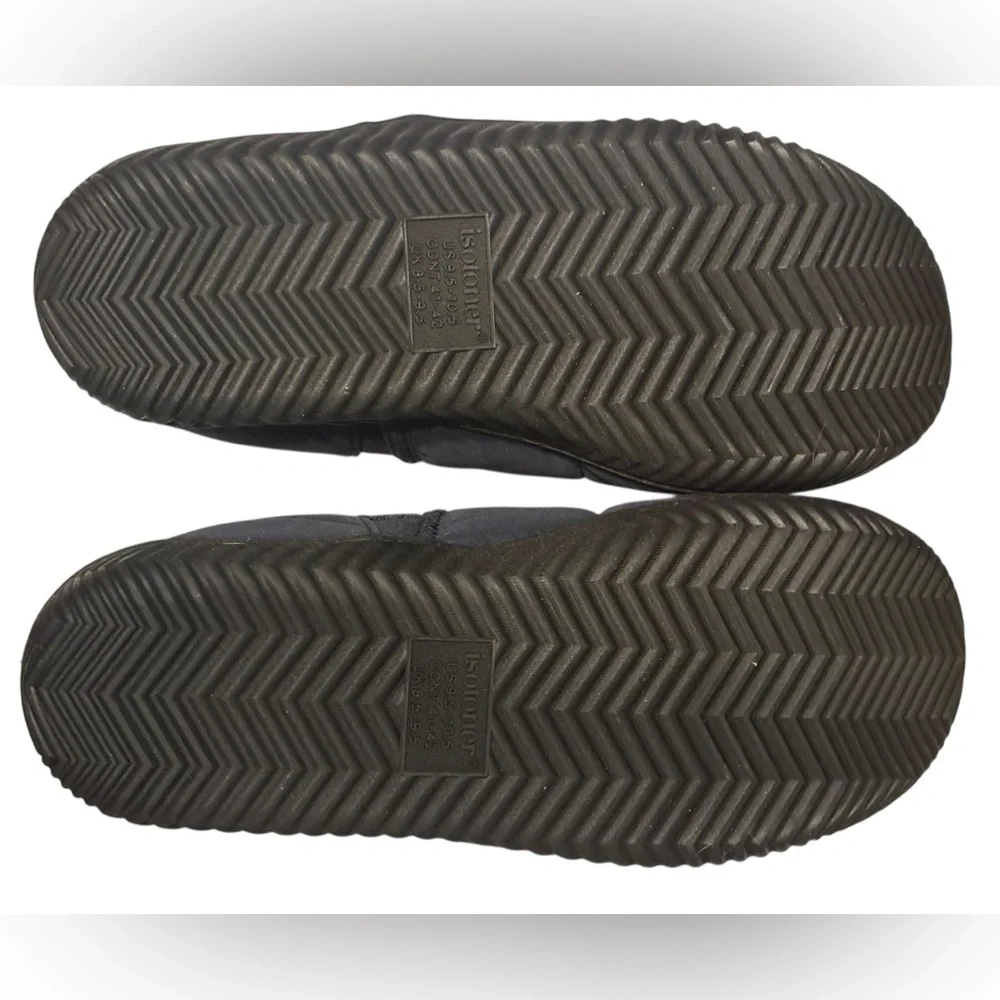 Isotoner Navy Blue Men's Slip-On Slippers Size 9.5-10.5 NWT